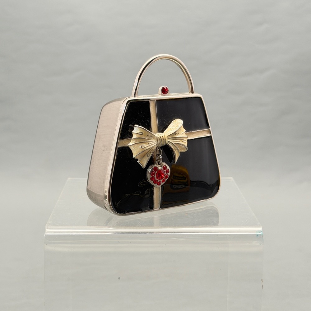 Vtg Retired Partylite Audrey Purse Tealight Holder P8701